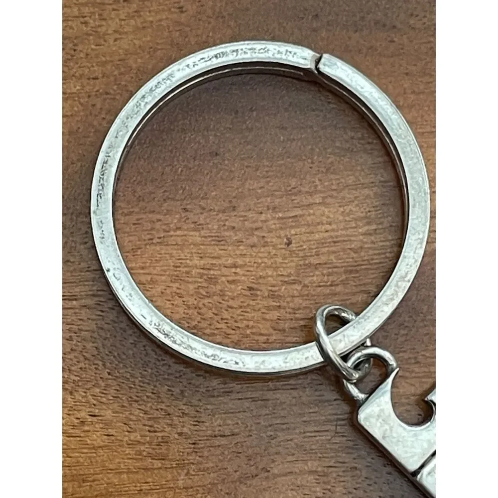 ~ Rare LAF Key Ring Vintage Sterling Silver* Key Chain Lafayette College VTG 70